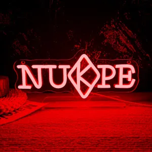 NUPE Kappa Alpha Psi Neon Light Sign Dimmable Red Greek Letters Fraternity Sorority Neon Sign for Party Bar Wall Decor, LED Sign Gift For Man Woman Friends Coworkers(11.8 * 5.1in)