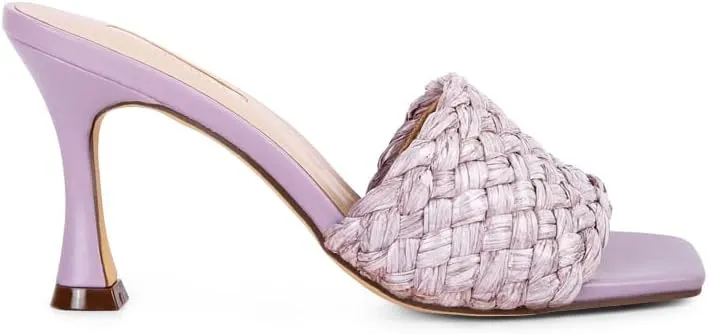 Ny Tour Braided Strap Heel Sandals
