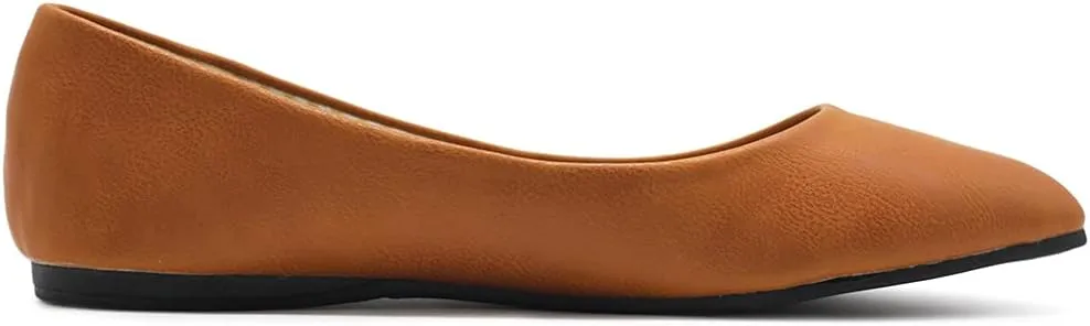 Ollio Women's Ballet Shoe Comfort Basic Light Multi Color Flat