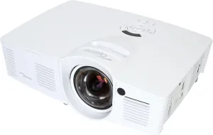Optoma EH200ST Full 3D 1080p 3000 Lumen DLP Short Throw Projector with 20,000:1 Contrast Ratio and MHL Enabled HDMI Port , white