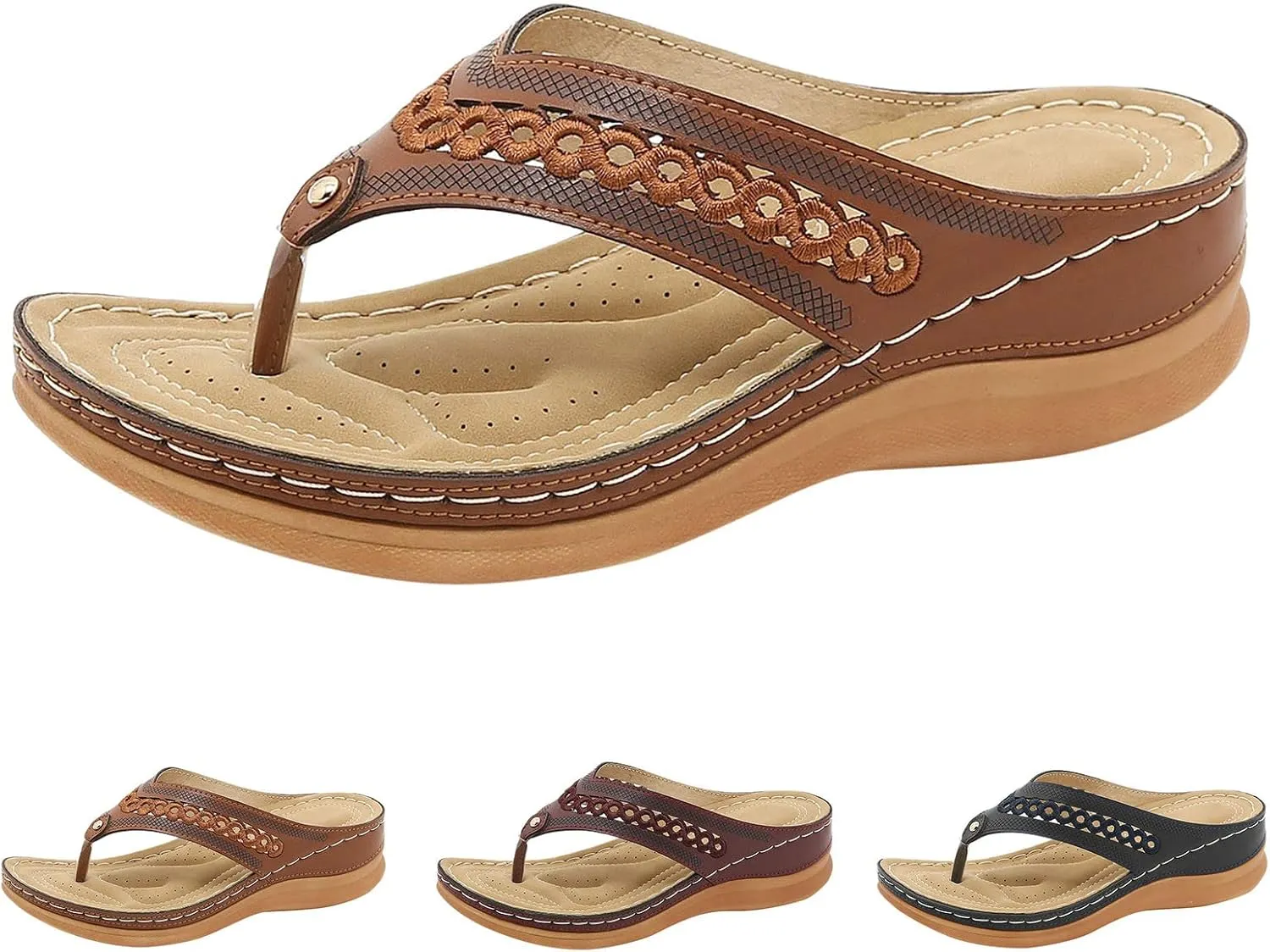 Ortho Walking Sandals for Elderly Women Shoes for Women Extra Wide Orthopedic Arch Support Shoes for Women Dressy Sandals Women Wide Feet Strappy Black Heels Everyday Sandals for Women