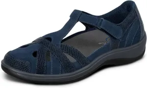 Orthofeet Women's Orthopedic Leather Juno Closed-Toe Sandals