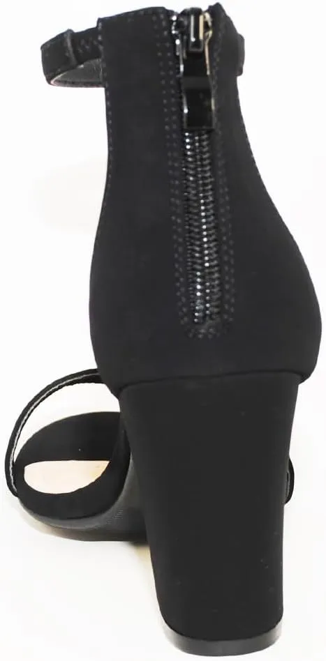 Over the Toe Strap Ankle Wrap Strap Heel Open Toe Medium Heel