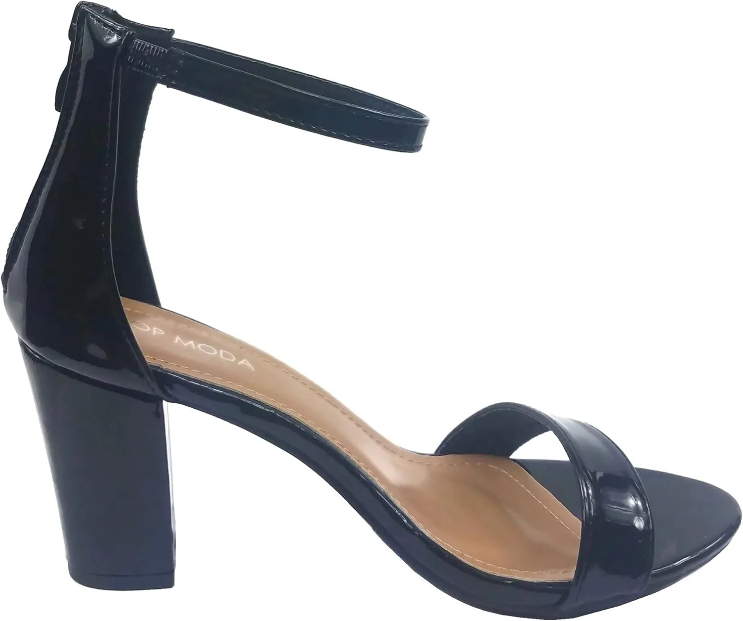 Over the Toe Strap Ankle Wrap Strap Heel Open Toe Medium Heel