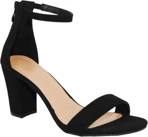 Over the Toe Strap Ankle Wrap Strap Heel Open Toe Medium Heel