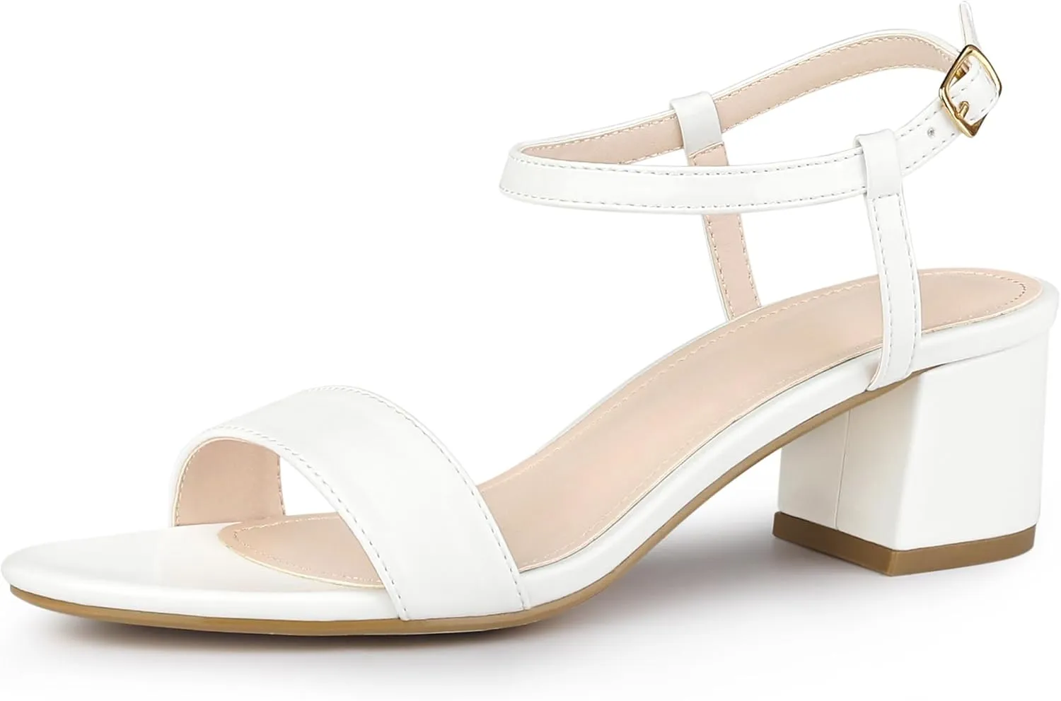 Perphy Open Toe Block Heel Ankle Strap Slingback Sandals for Women