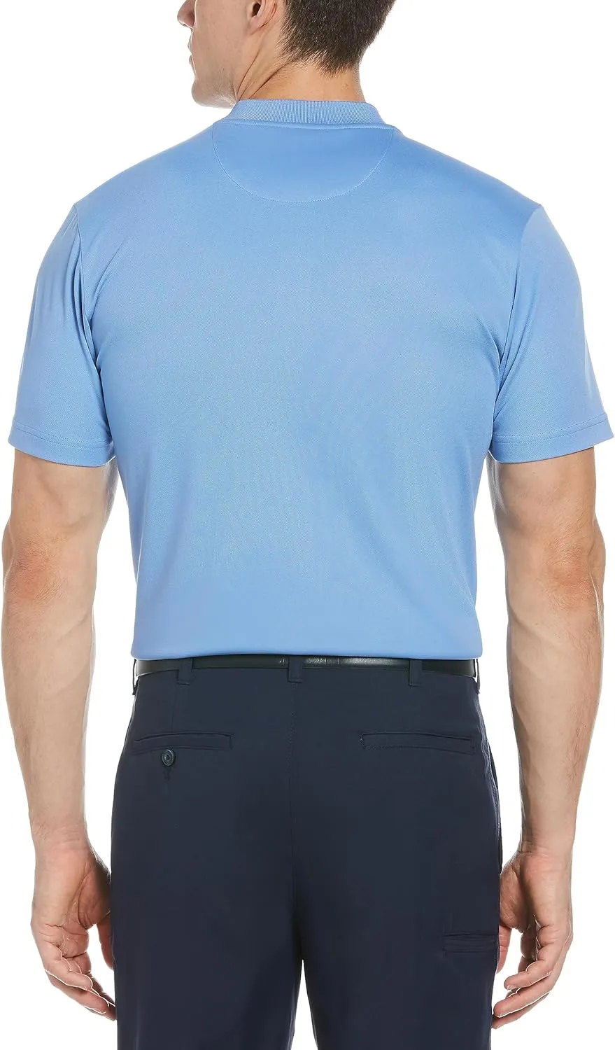 PGA TOUR Men's Pique Short Sleeve Golf Polo Shirt with Casual Collar