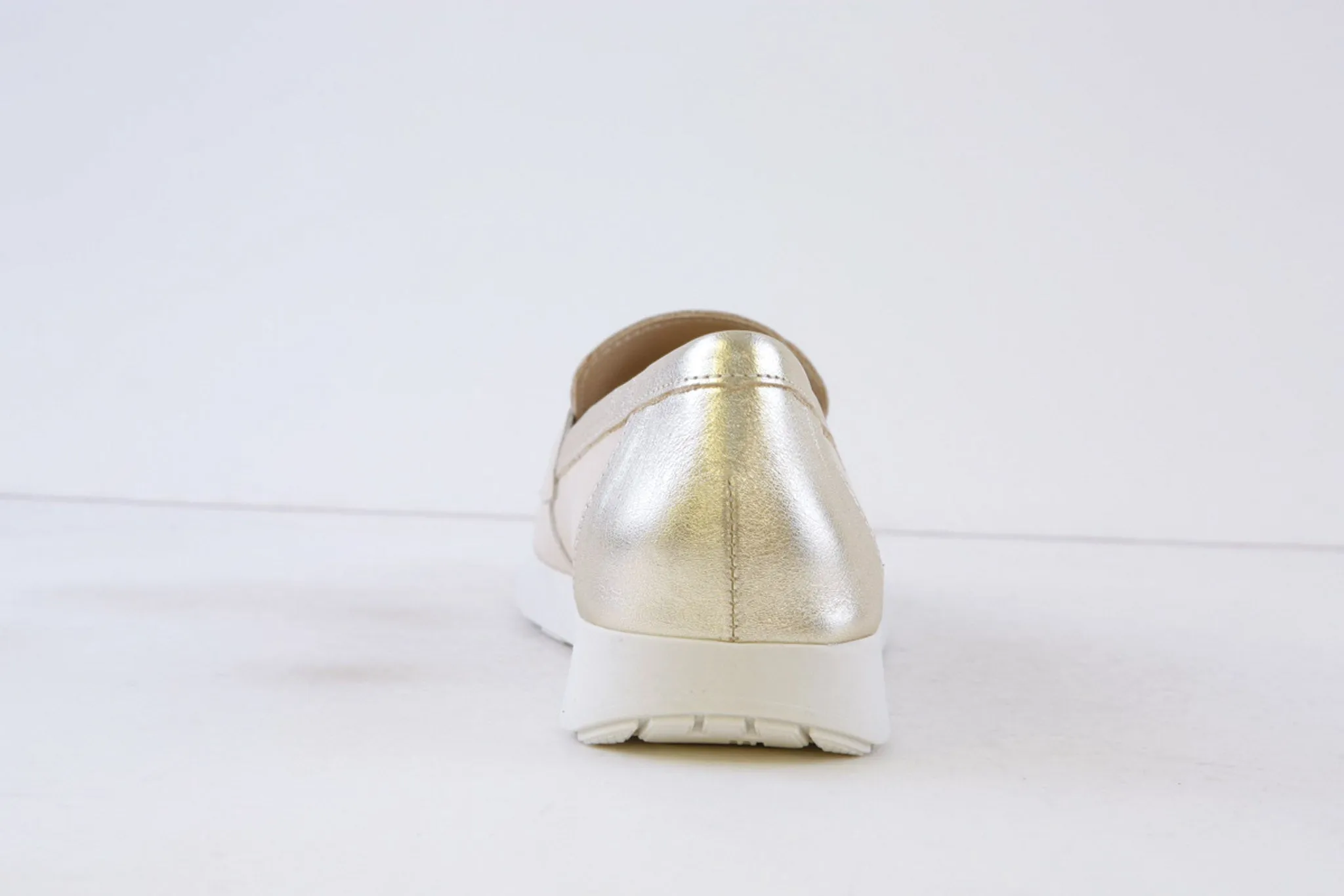 PITILLOS - 10421 SLIP-ON SHOE - CREAM/GOLD