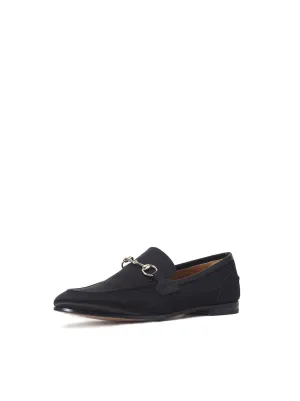 Power Satin and Leather Loafer