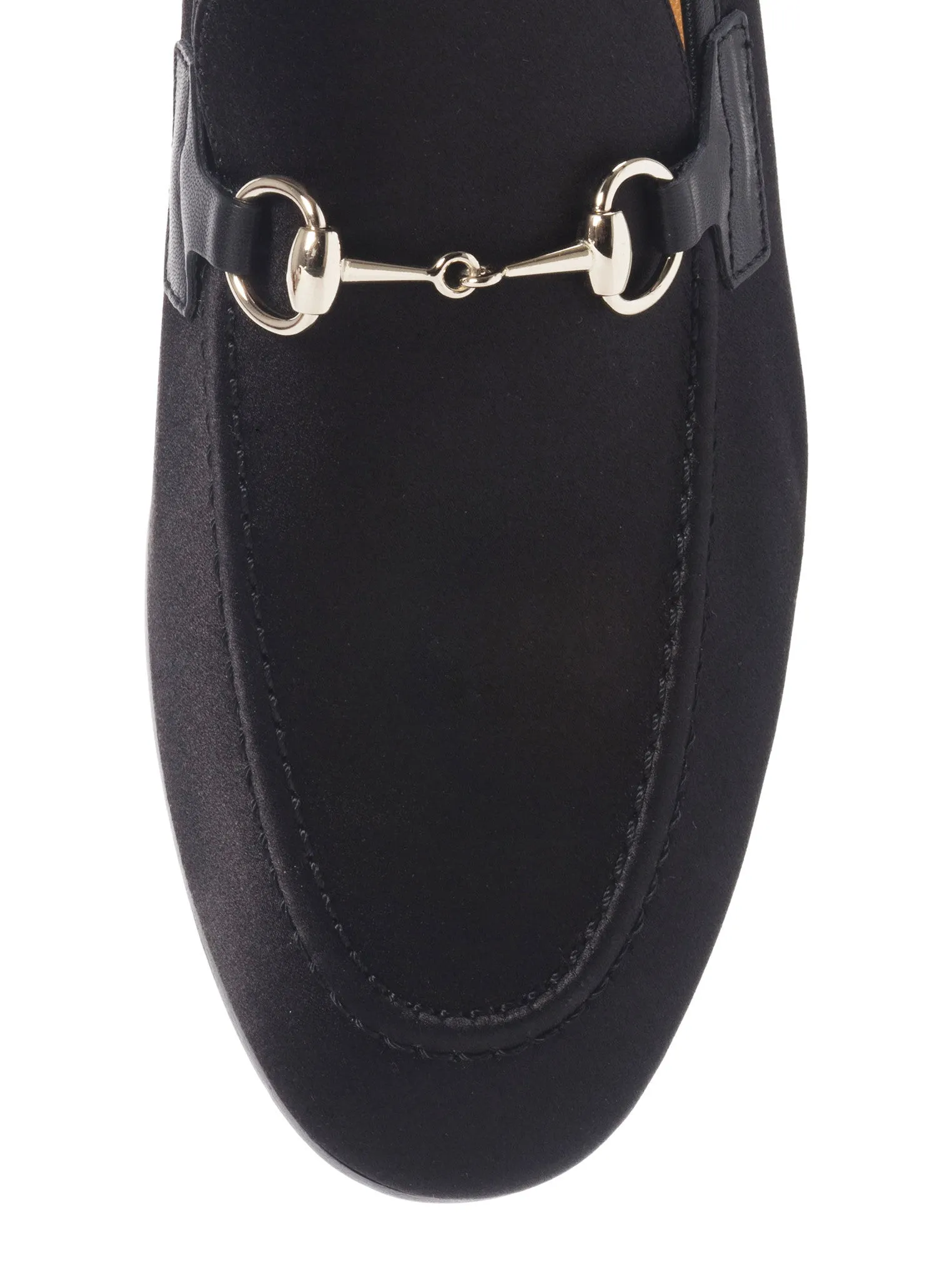Power Satin and Leather Loafer