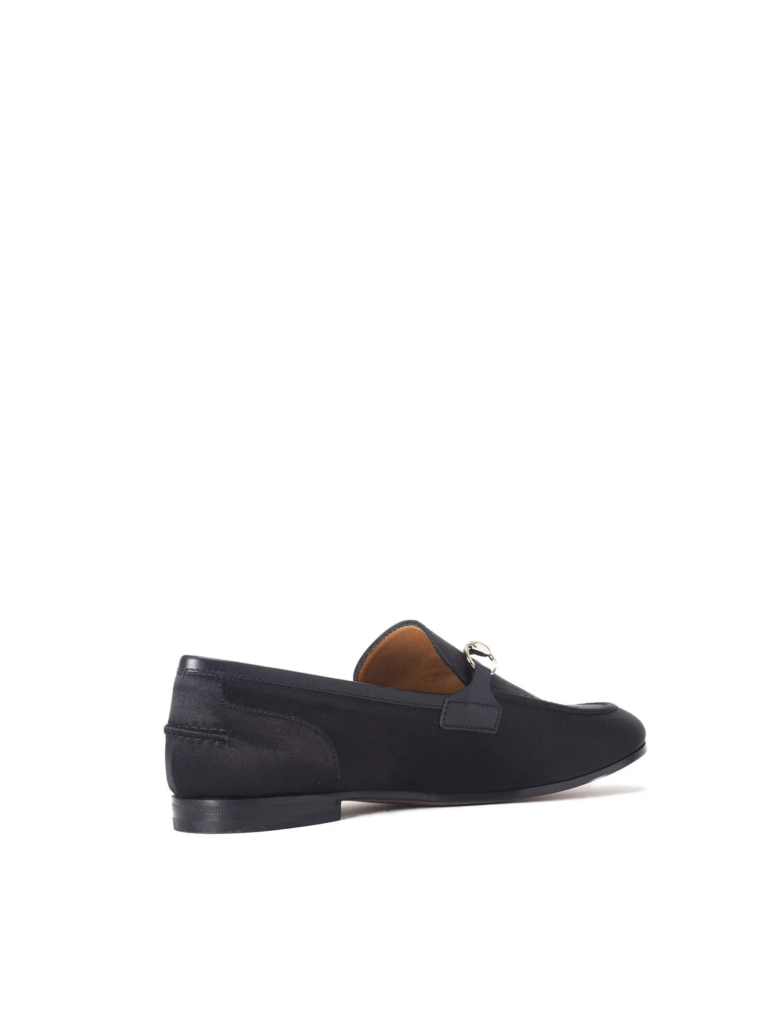 Power Satin and Leather Loafer