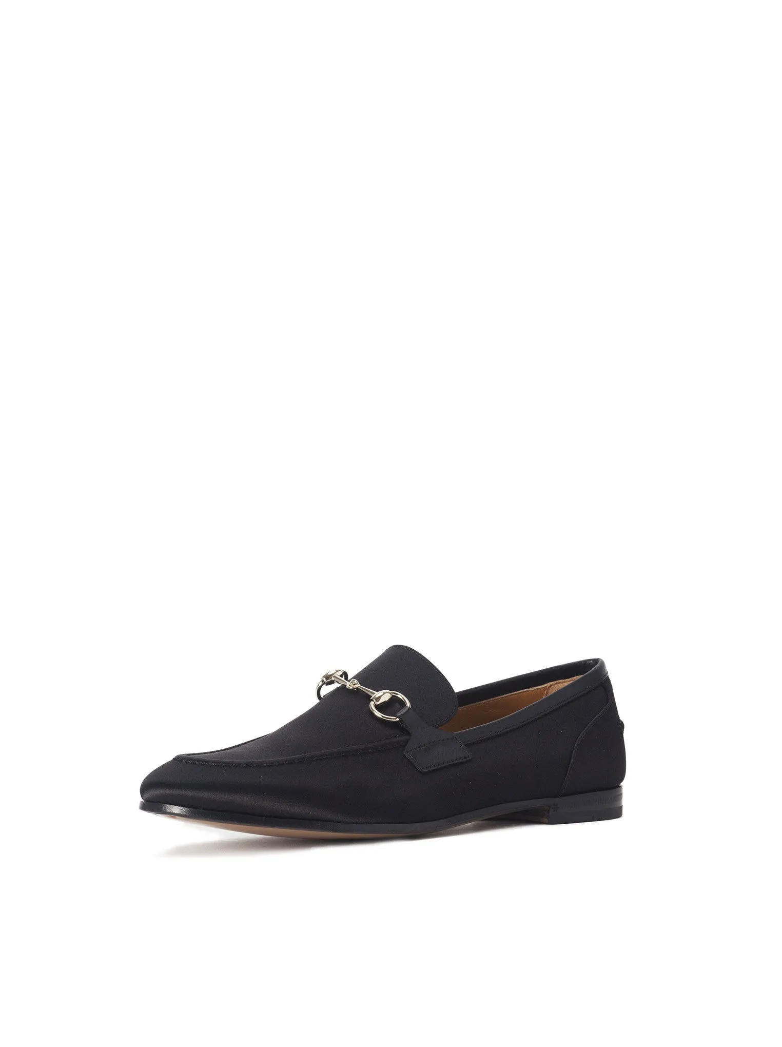 Power Satin and Leather Loafer