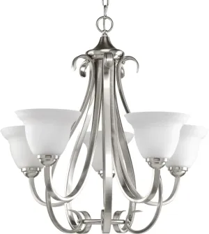 Progress Lighting P4416-09 Torino Chandeliers, 26-1/8-Inch Diameter x 24-3/4-Inch Height, Nickel