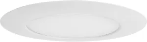 Progress Lighting P806004-028 6" Recessed Lensed Shower Trim with Glass Diffuser for 6 in. Housing Satin White (P806N Series)