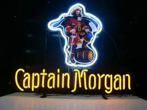 Queen Sense 24"x20" Captain Morgans Original Spiced Rum Neon Sign Light Man Cave Bar Pub Beer Gift Neon Lamp A124CMRLY