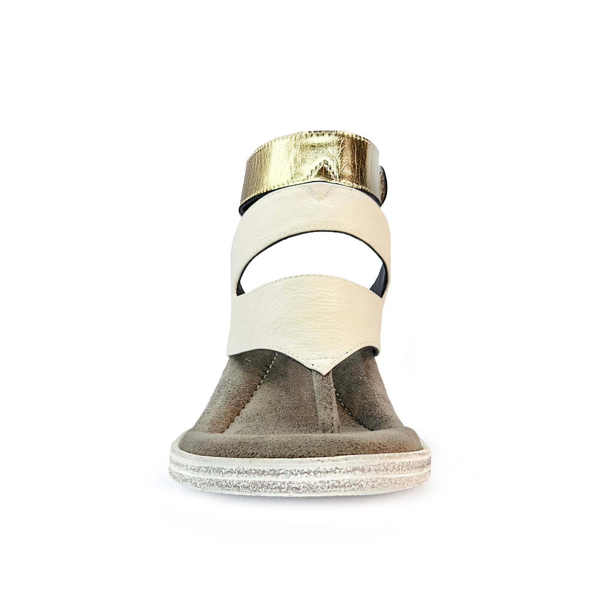 "As Is" - Lava 2 - Bone flips to Black - 4 Way Sandal