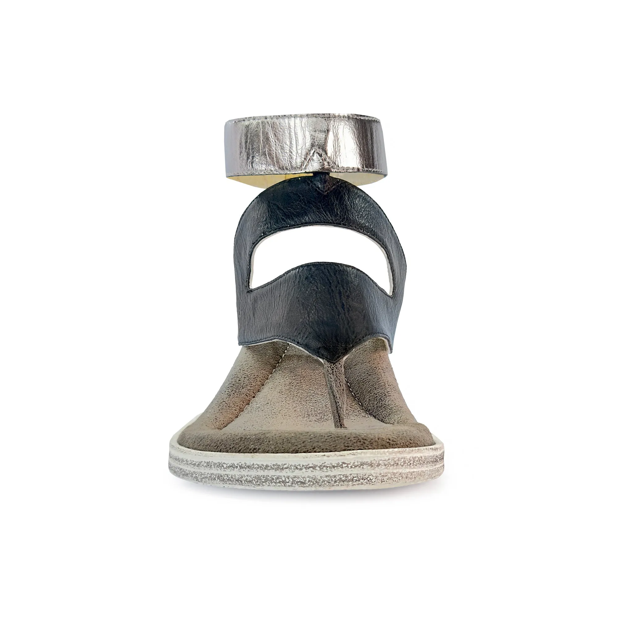 "As Is" - Lava 2 - Bone flips to Black - 4 Way Sandal