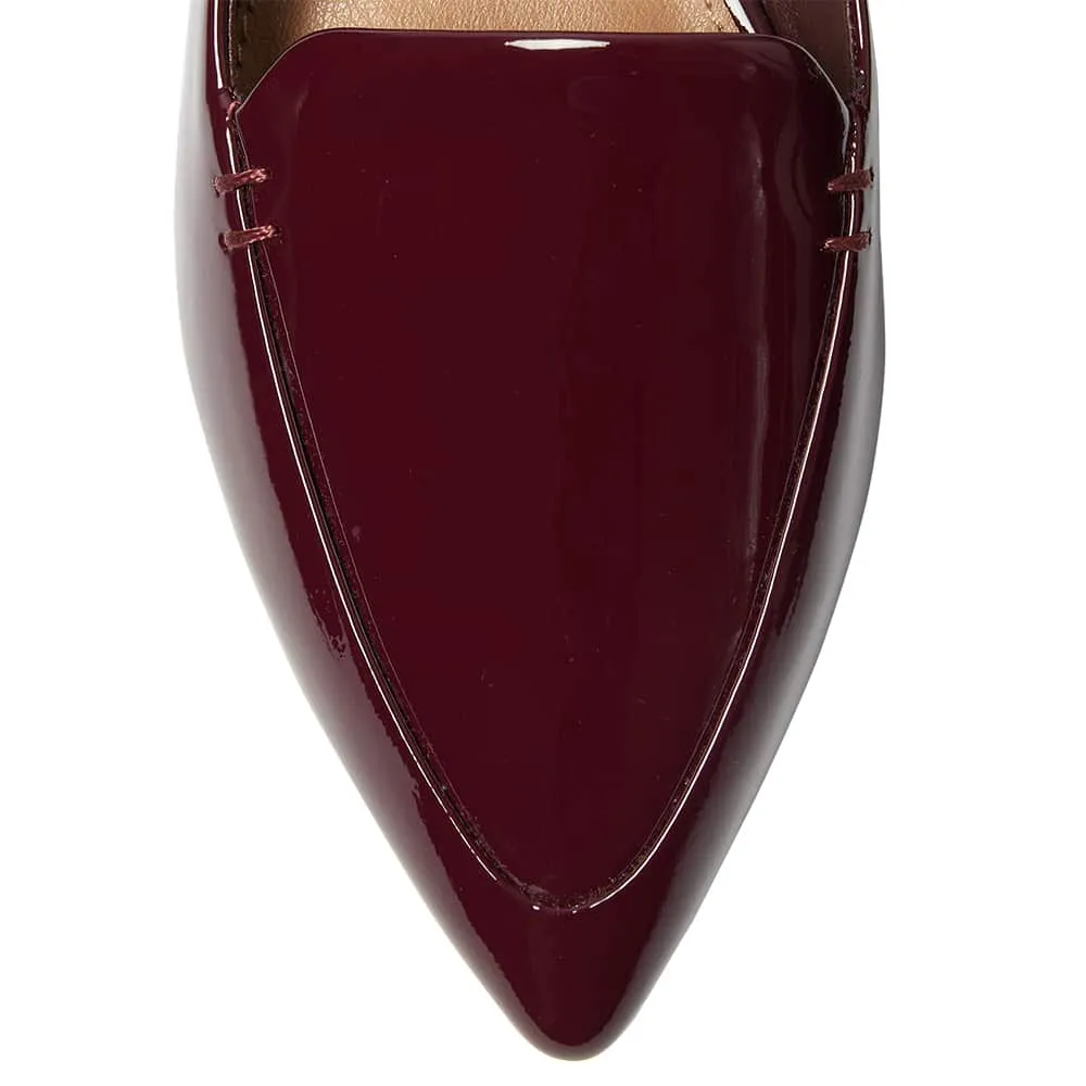 Raven Loafer in Wine Patent