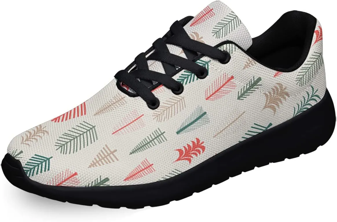 Reamson Women Men Sneaker Christmas Tree Shoes Black Size 7.5