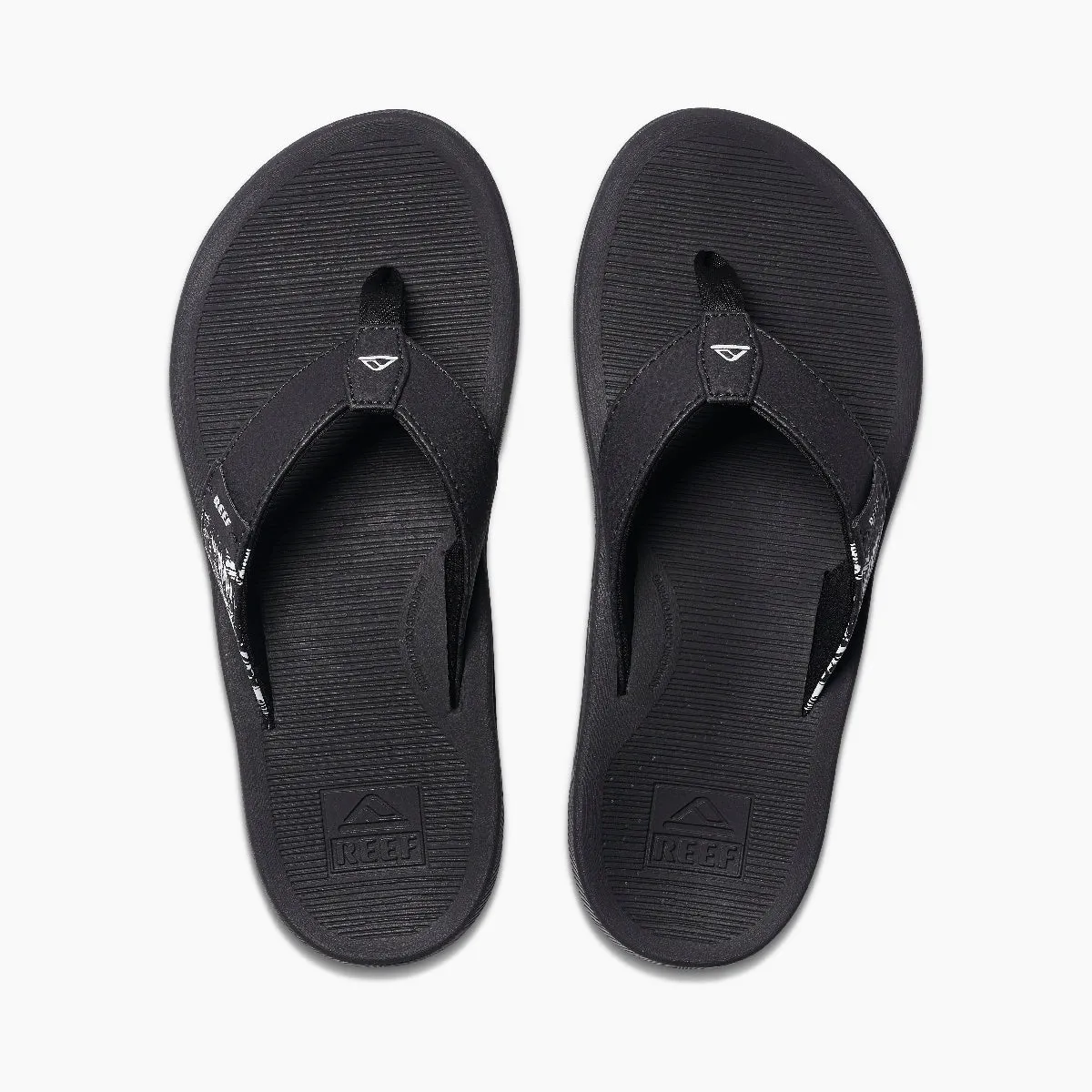 REEF Santa Ana Sandal-Black/White
