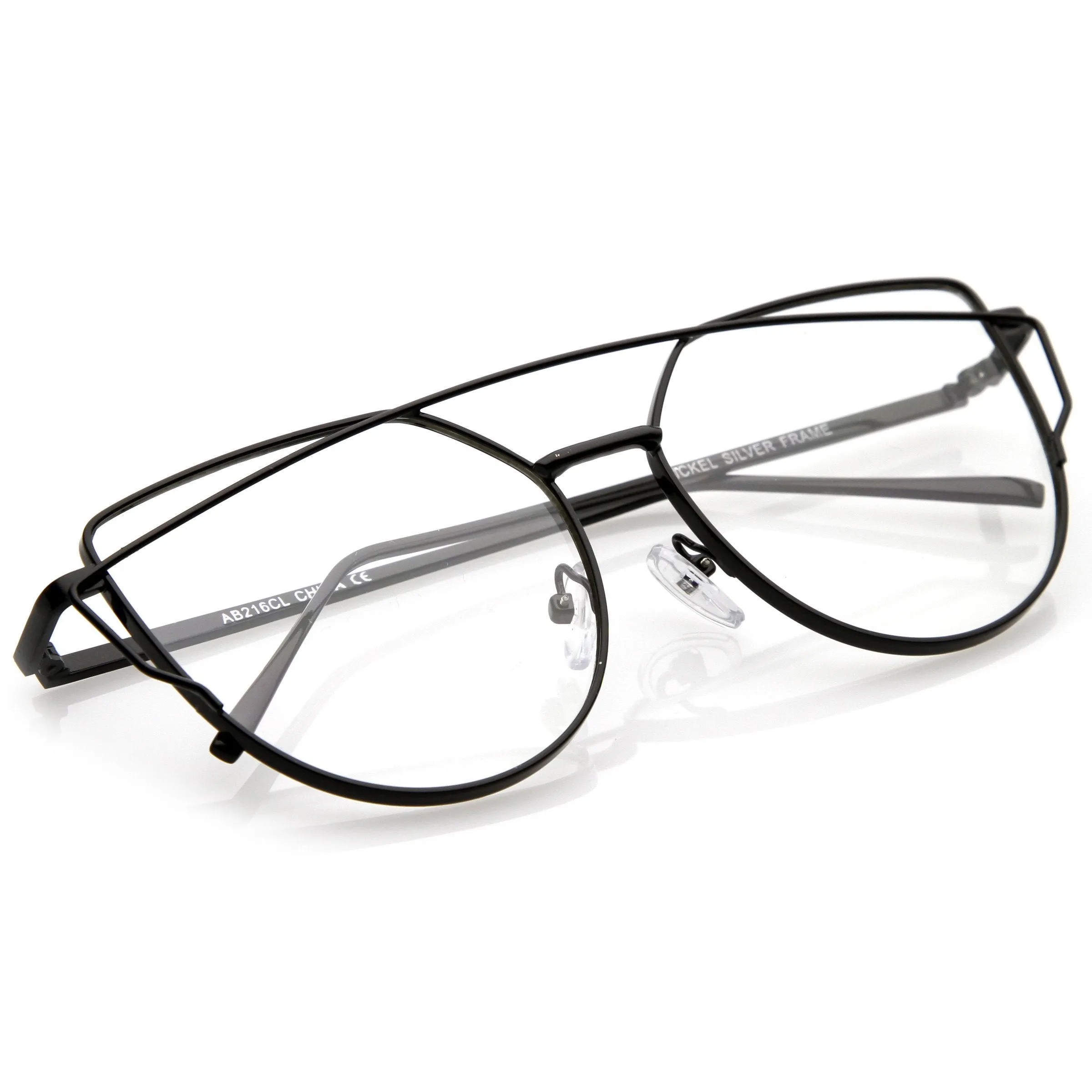 Retro Modern Intricately Designed Clear Lens Glasses C295