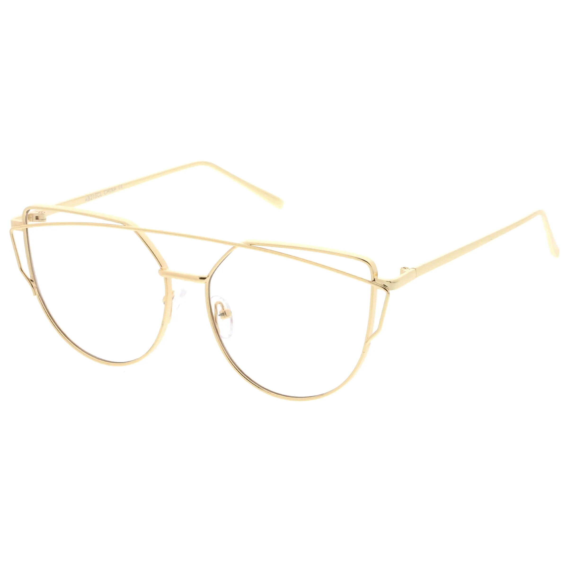 Retro Modern Intricately Designed Clear Lens Glasses C295