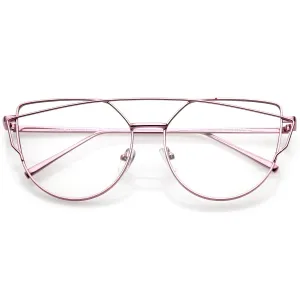 Retro Modern Intricately Designed Clear Lens Glasses C295