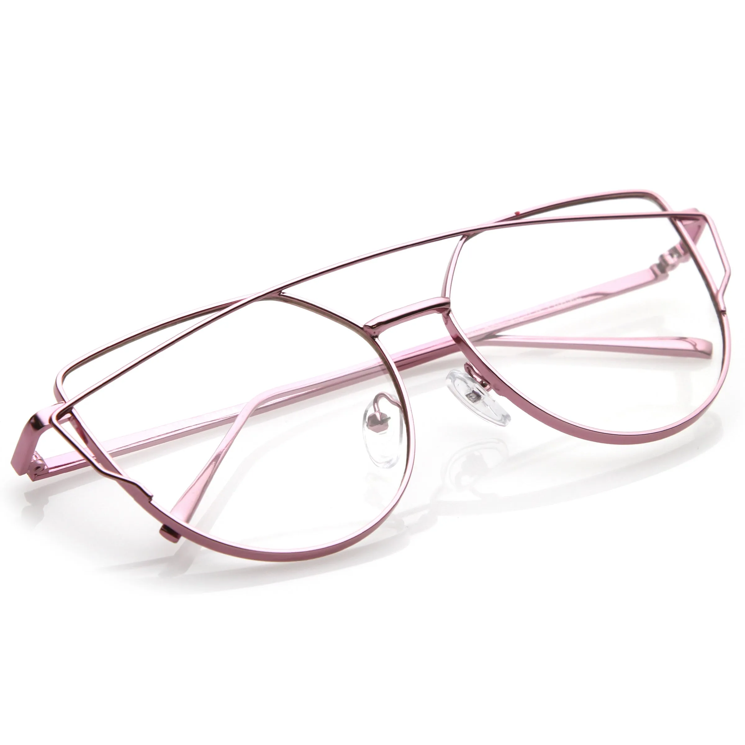 Retro Modern Intricately Designed Clear Lens Glasses C295