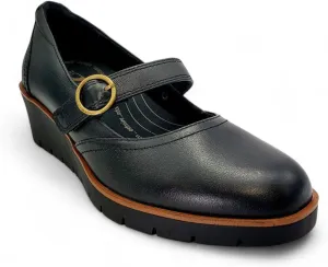 Revere Alicante Women's Leather Mary Janes - Orthotic-Friendly with Adjustable Strap and Cushioned Forefoot