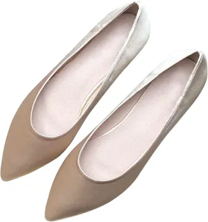 SAILING LU Ballet Flats for Women Comfortable Women's Flat Shoes Pointed Toe Slip on Flats Shoes Women Dressy