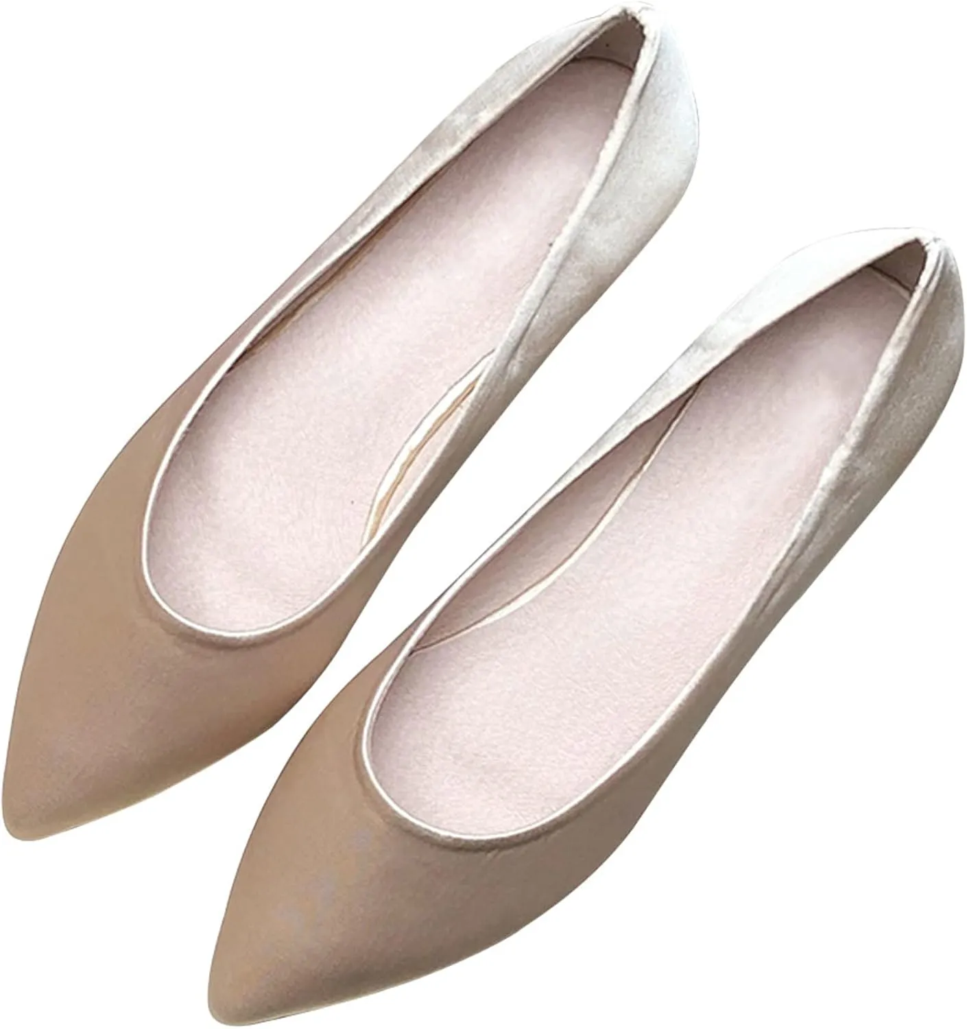 SAILING LU Ballet Flats for Women Comfortable Women's Flat Shoes Pointed Toe Slip on Flats Shoes Women Dressy