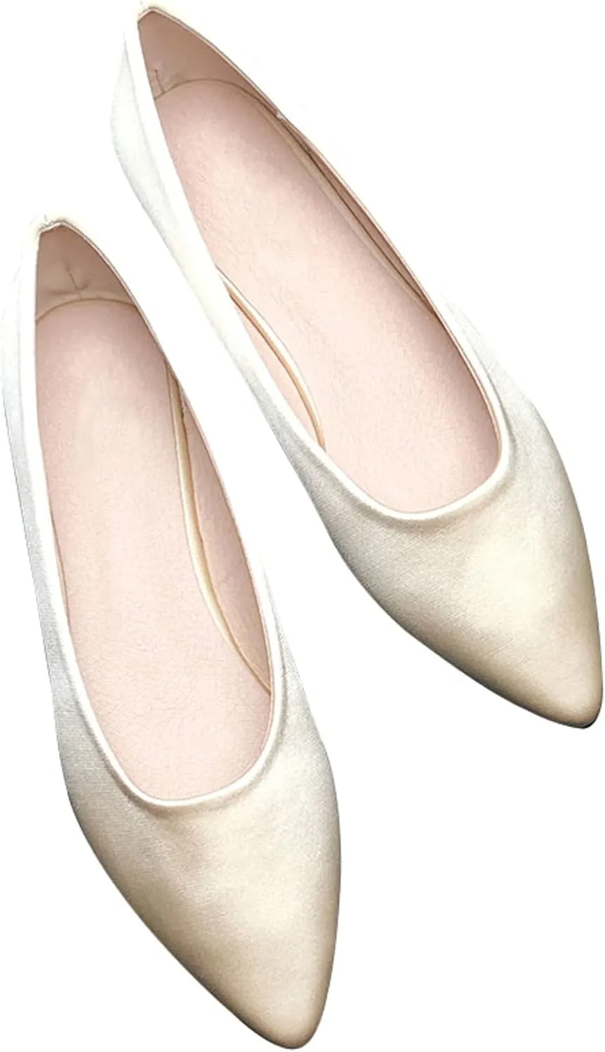 SAILING LU Ballet Flats for Women Comfortable Women's Flat Shoes Pointed Toe Slip on Flats Shoes Women Dressy
