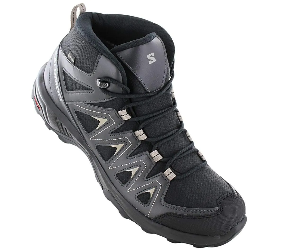 Salomon X Braze Mid GTX - GORE-TEX - Herren Wanderschuhe Schwarz-Grau 471748