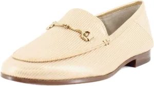 Sam Edelman Loraine Peach Leather Almond Toe Slip On Classic Vamp Loafers (Peach, 6.5)