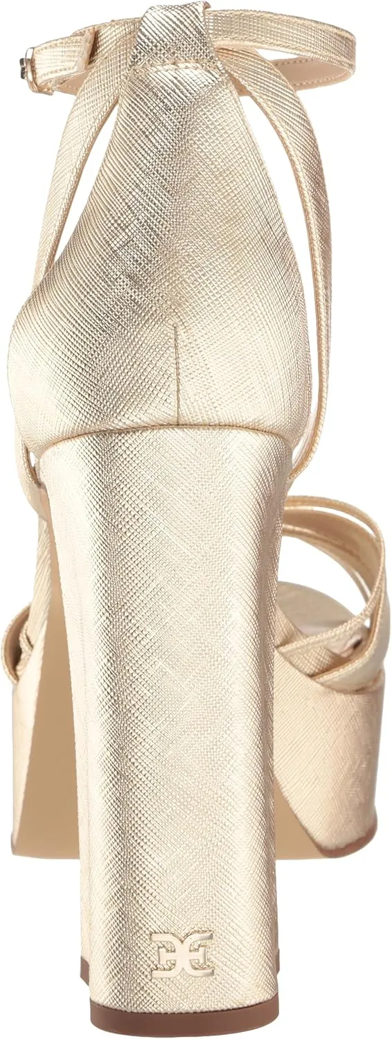 Sam Edelman Women's Kamille Ankle Strap Platform Heel