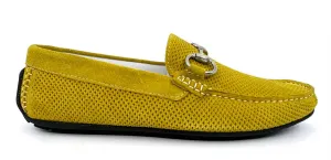 Samuel Yellow Horsebit Driving Shoes