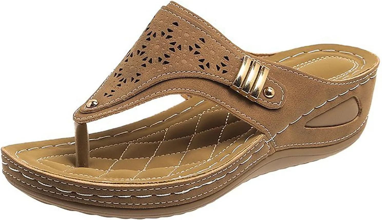 Sandals for Women 2025 Arch Support Wedge Flip Flops Dressy Casual Leopard Wedges for Women Orthopedic Wedge Summer Shoes