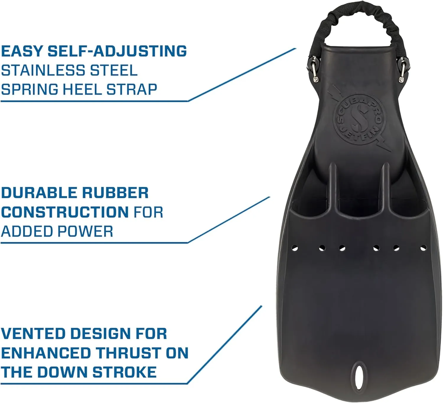 SCUBAPRO Jet Diving Fin with Spring Heel Strap