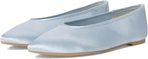 Seychelles Women's Georgette Satin Ballet Flat, Light Blue, 7