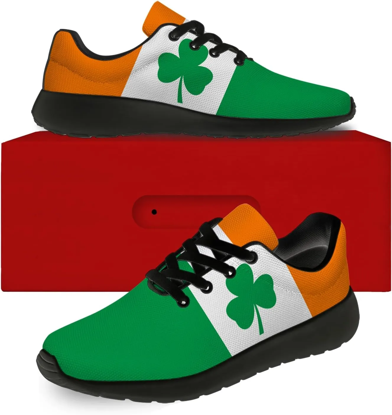 Shamrock Shoes for Men Women Athletic Running Tennis Shoes Walking Gym Sneakers Gifts for Girlfriend Boyfriend
