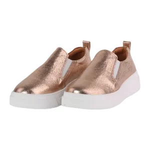 Shiny Slip-On Sneakers