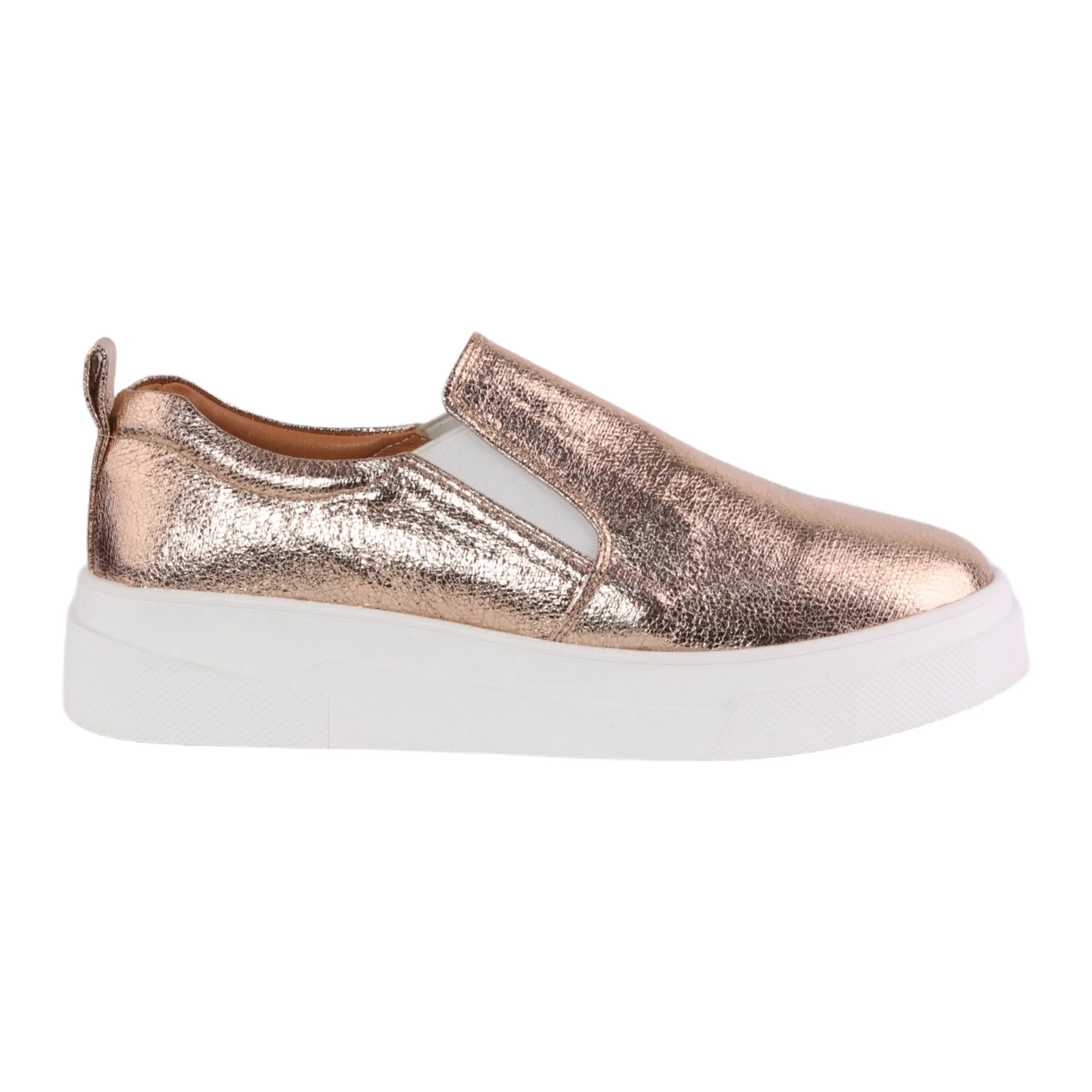 Shiny Slip-On Sneakers
