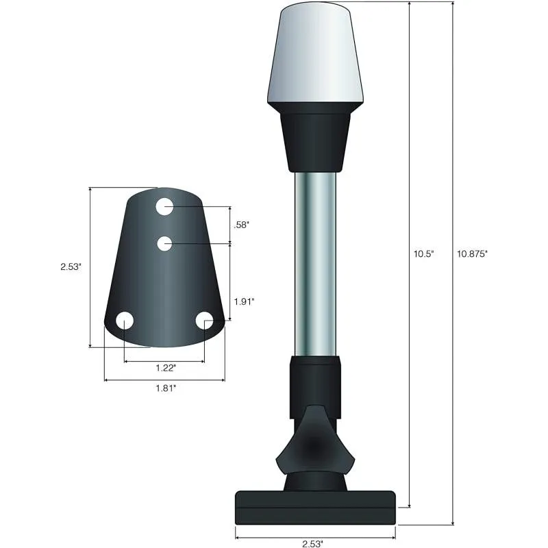 Shoreline Marine All-Round Fold Down Light