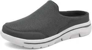 Slip On Mules & Clogs for Womens Summer Lightweight Open Back Walking Shoes Casual Breathable Mesh Closed Toe Slides Fashion Comfortable Color Block Slippers