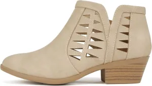 Soda Chance Women's Closed Toe Multi Strap Ankle Bootie