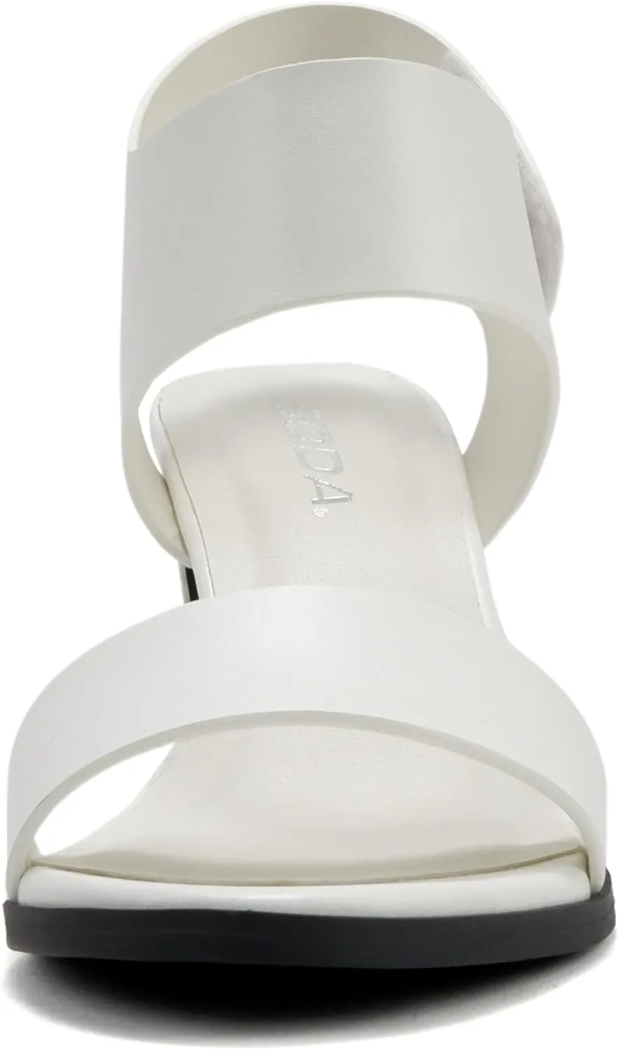 SODA Topshoeave Wait Womens Open Toe Chunky Heel Ankle Strap Shoes Block High Heel Dress Sandals