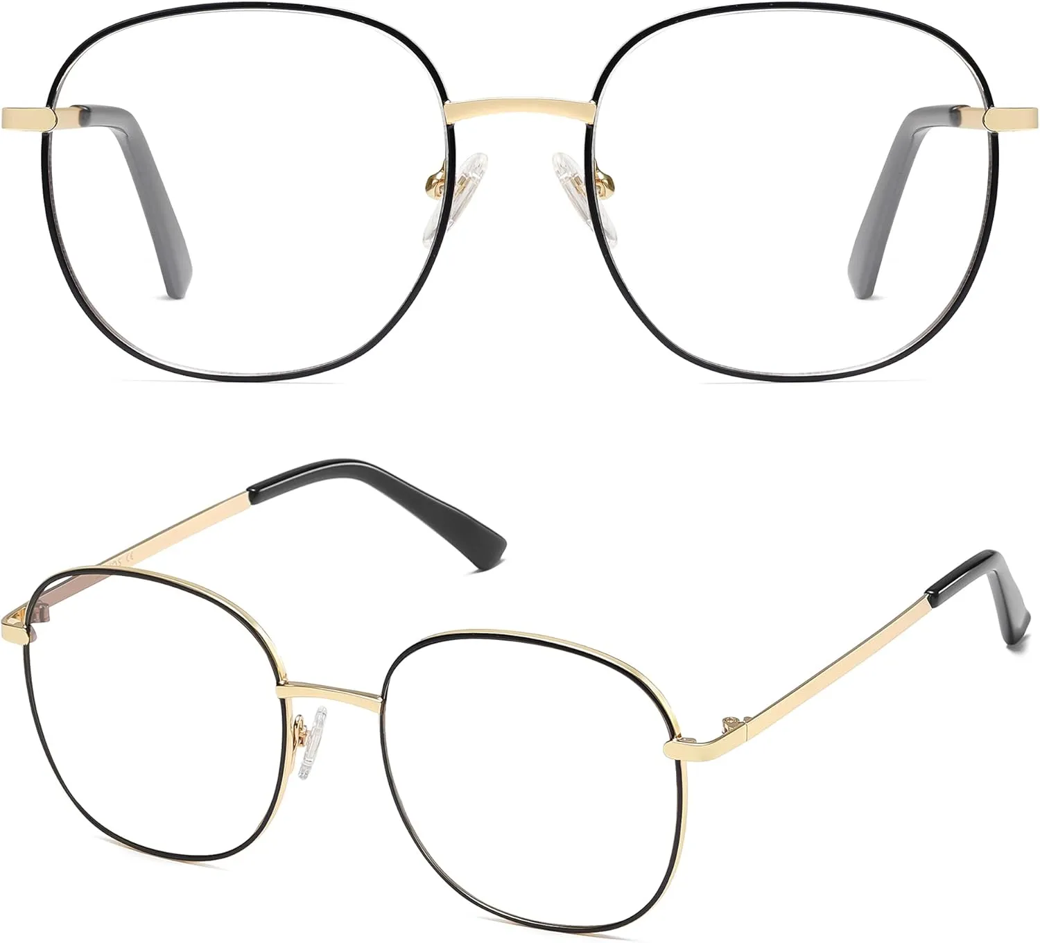 SOJOS Classic Square Blue Light Blocking Glasses for Women Men Stylish Computer Glasses SJ1137