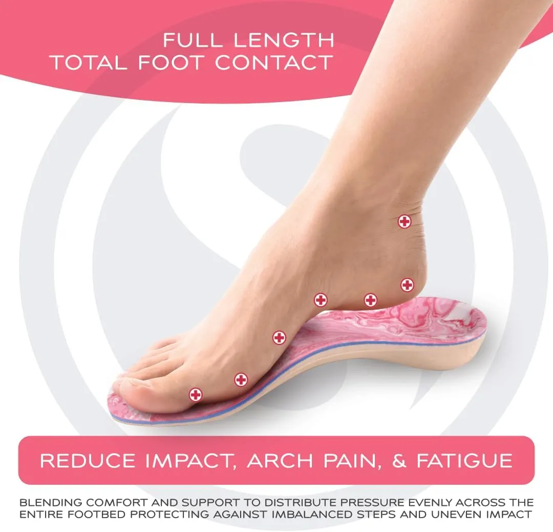 SoleAid XTI Insoles - 3-Layer Performance Insole, Semi-Rigid Arch Support - Light Weight, Shock Absorbing, Anti-Fatigue Foot Orthotic for Plantar Fasciitis (Men's 8-8.5 / Women's 10-10.5)