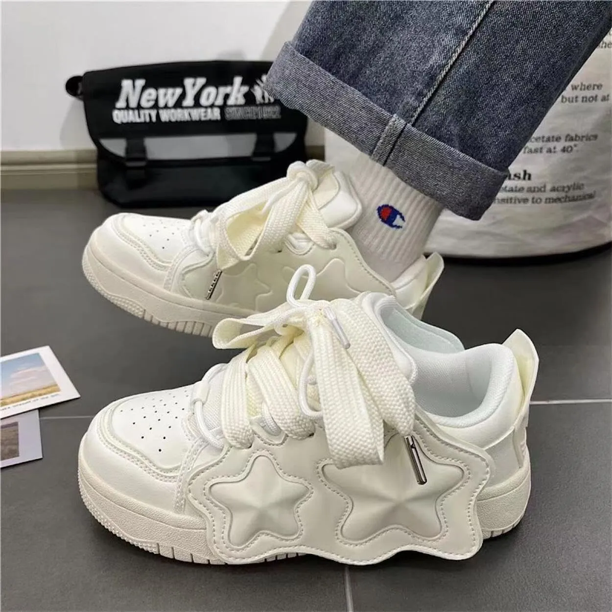Star Shoes Sneakers for Women Running Shoes Non Slip On Casual Walking Shoes Fashion Lightweight Sneaker for Work