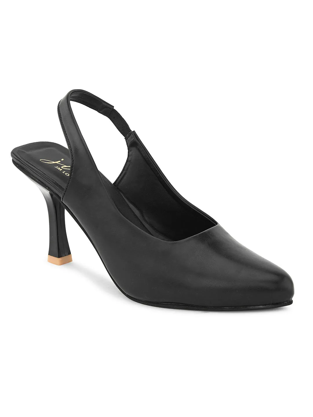 Stylished-Toe Stilettos with Buckle Closure